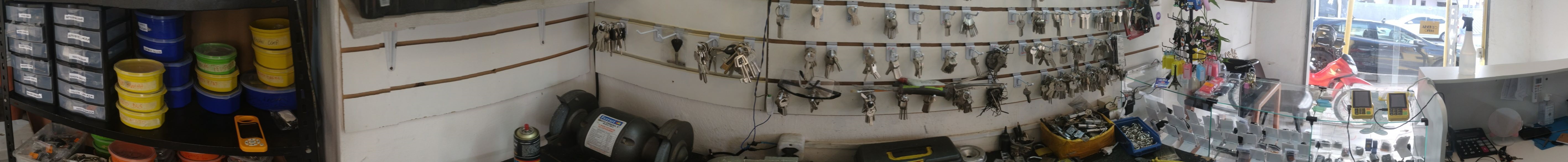 Vista panor�mica da loja